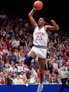 Remember those days? It's been a while as you can tell from the hairstyles in the audience and the KU jersey on Danny Manning.